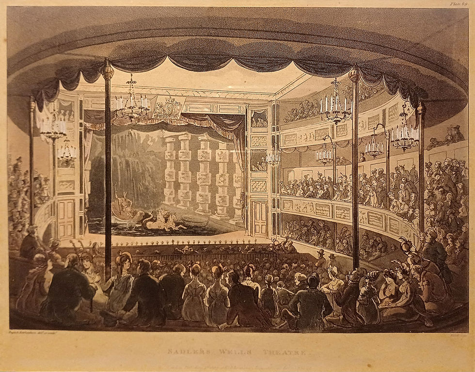 Sadler’s Wells during an aquatic show, 1809