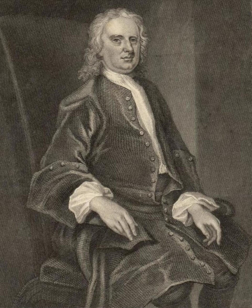 Sir Isaac Newton 1725, engraving by John Vanderbank. Source: Wikepedia, public domain