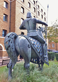 Cnihtengild by Denys Mitchell, in Devonshire Square in the City of London