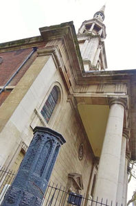 St Leonard's & pump, whence the River Walbrook springs. Image credit: Annemarie Fearnley
