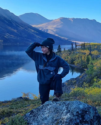 Photo d'Aurore Favier au Yukon