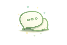 Overlapping speech bubbles with soft glow.png