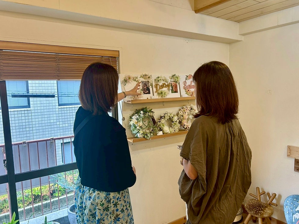 川越花冠のポップアップの様子