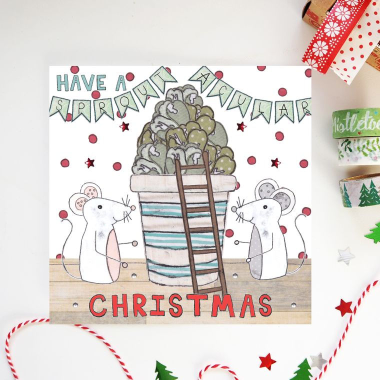 6 x Sproutacular Christmas Card