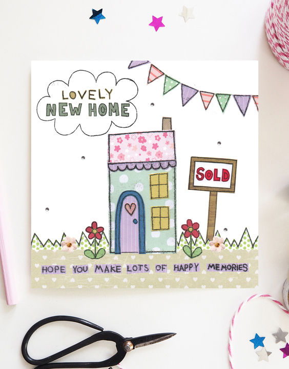 3 x Lovely New Home Card