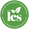 The London College of Style Sustainability kitemark in green