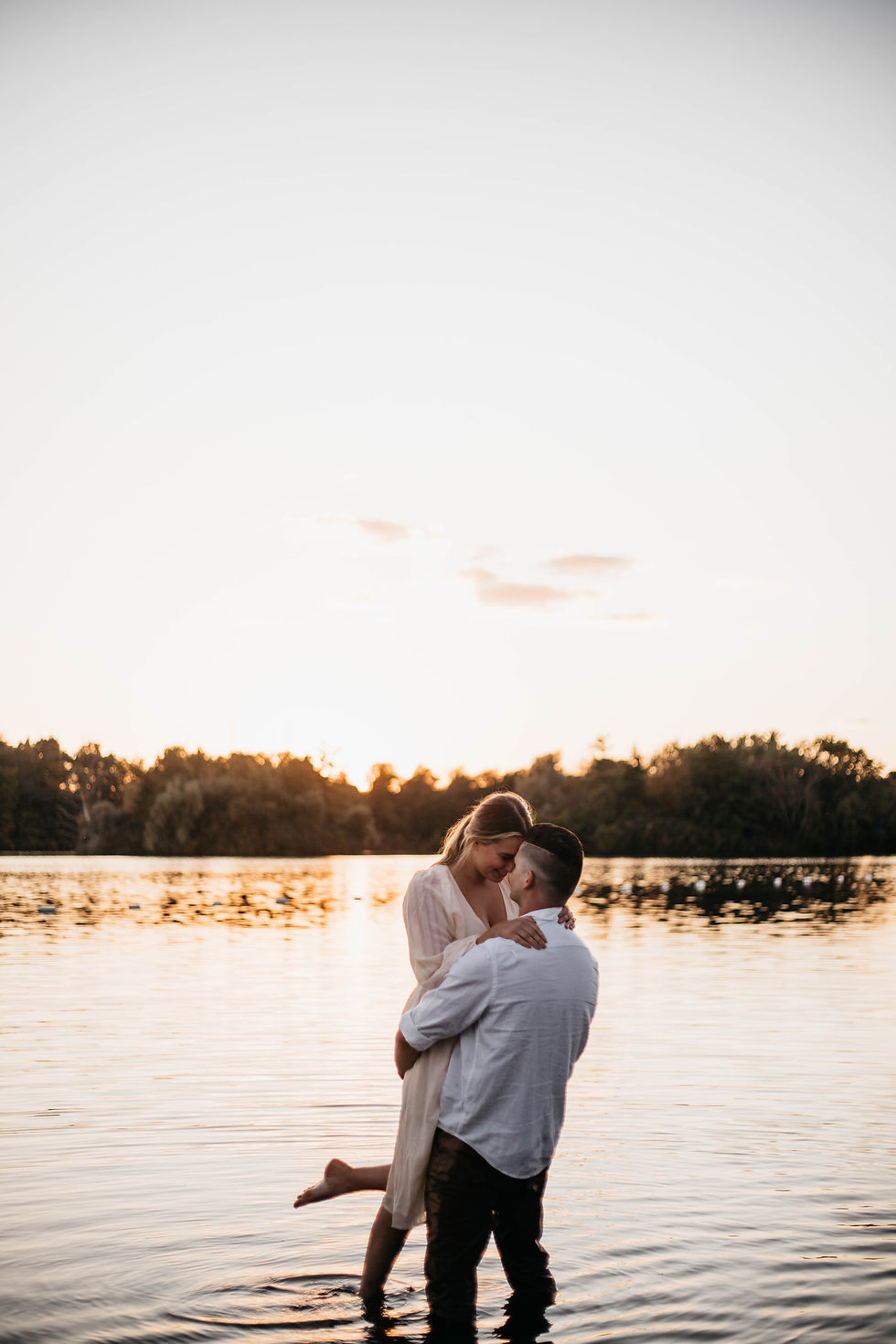 shades mills conservation area engagement photos