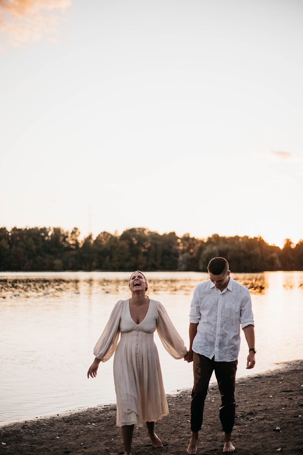 shades mills conservation area engagement photos