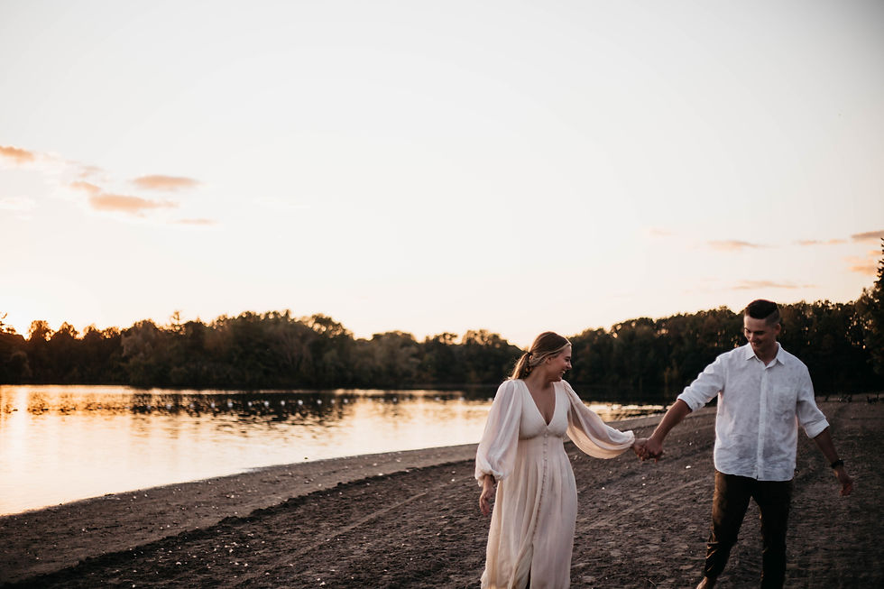 shades mills conservation area engagement photos