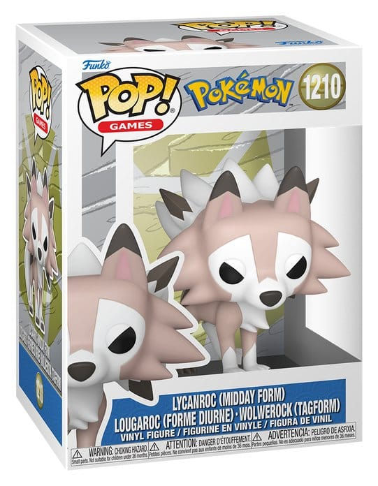 Pokémon POP! Games Vinyl Figur Lycanroc Midday 1210 9 cm Pre-Order