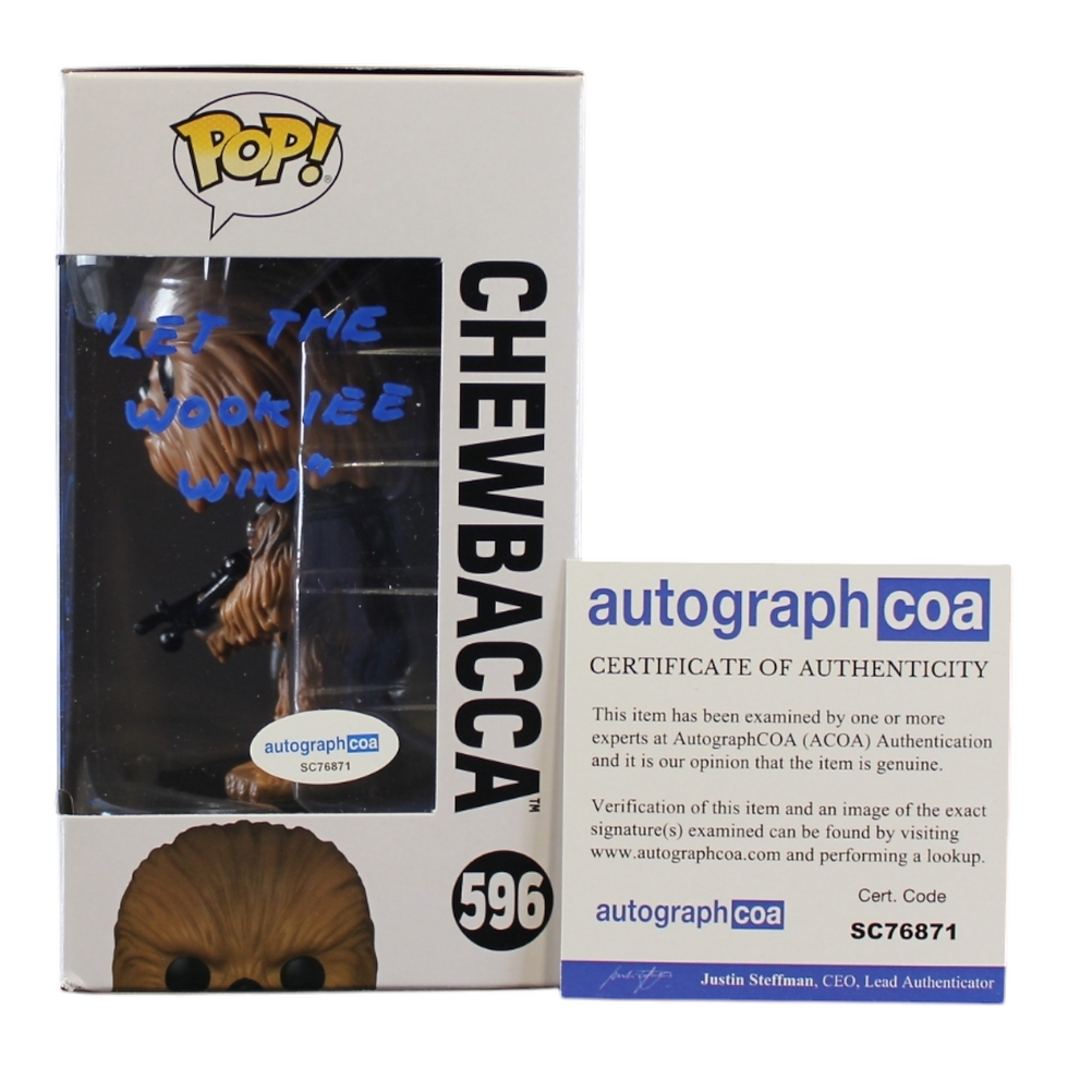 Miniaturbild: Joonas Suotamo Signed Chewbacca Funko Pop 596