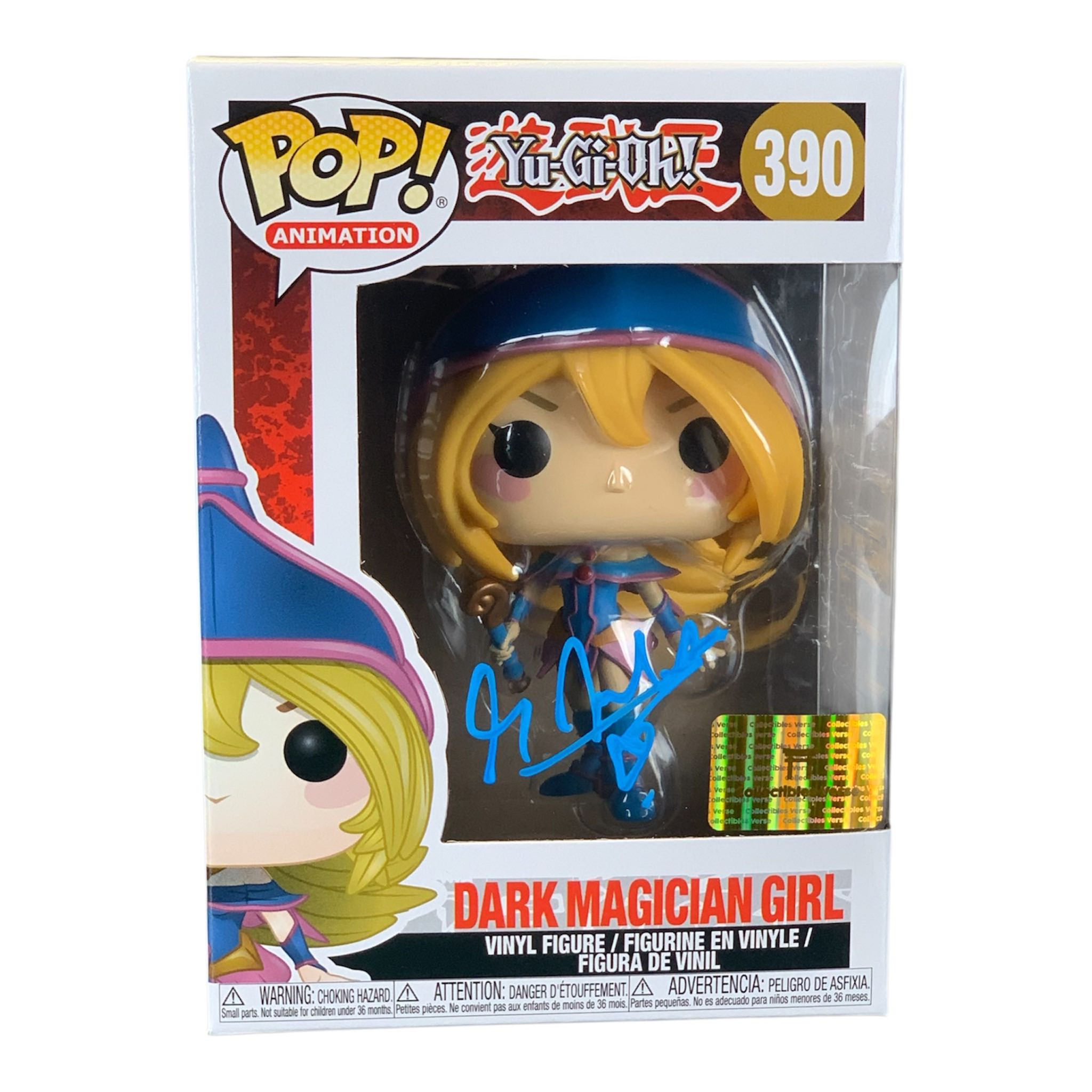 Yu-Gi-Oh! POP Dunkles Magier-Mädchen 390 9 cm + Free Hardcase Signiert