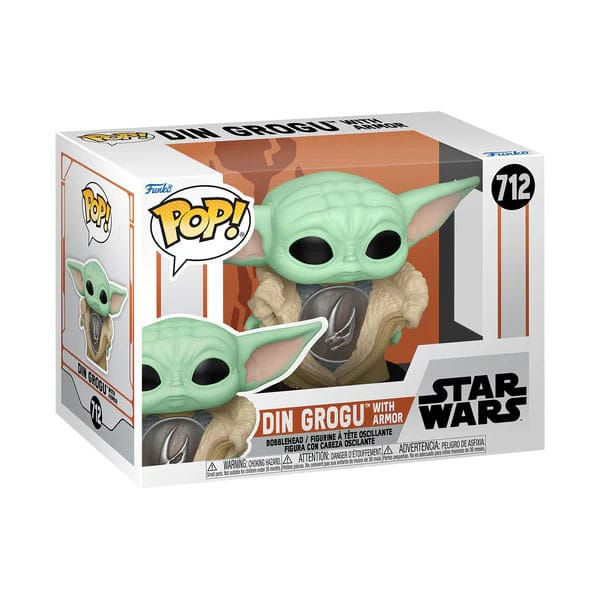 Funko Pop Din Grogu with Armor 712 Star Wars The Mandalorian