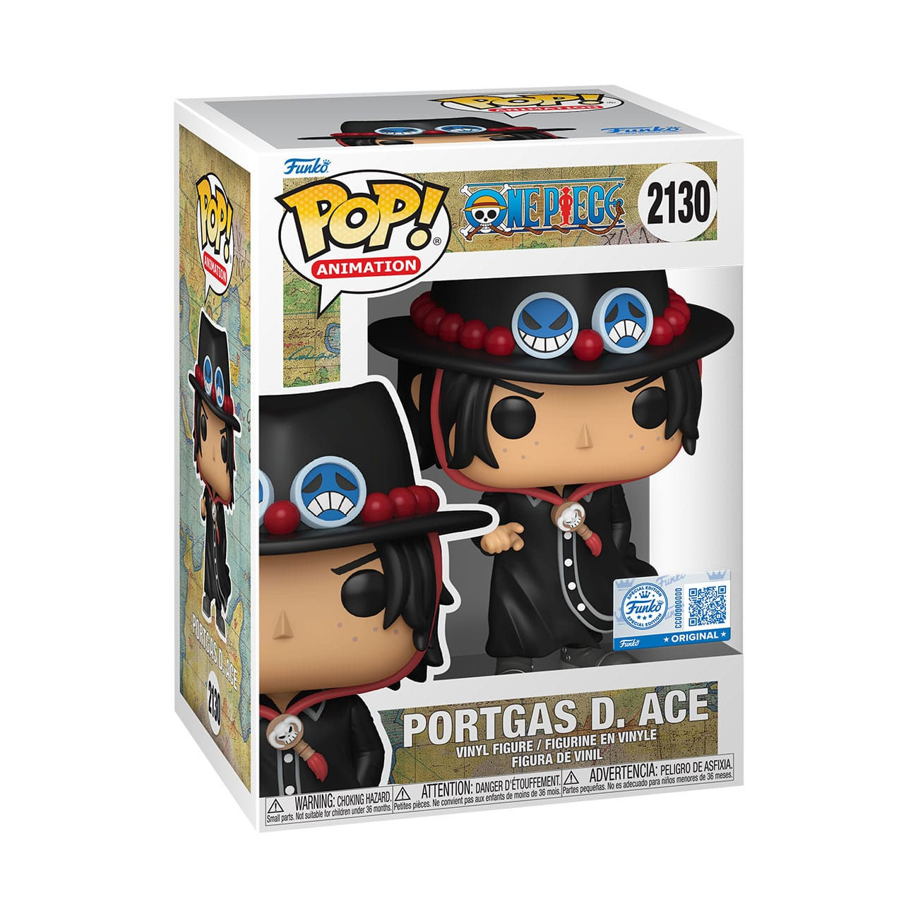 One Piece POP! Figur Portgas D. Ace 2130 Exclusive Edition 9 cm