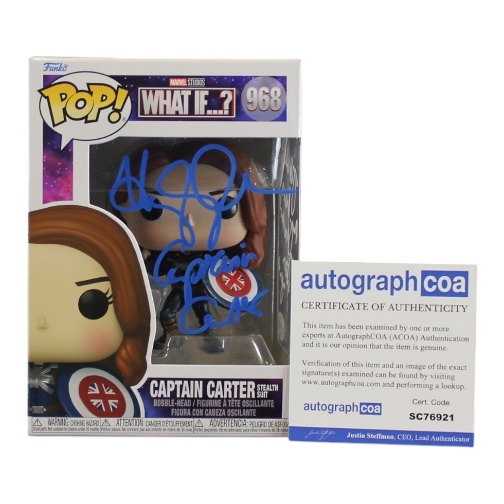 Hayley Atwell Signed Captain Carter Funko Pop 968