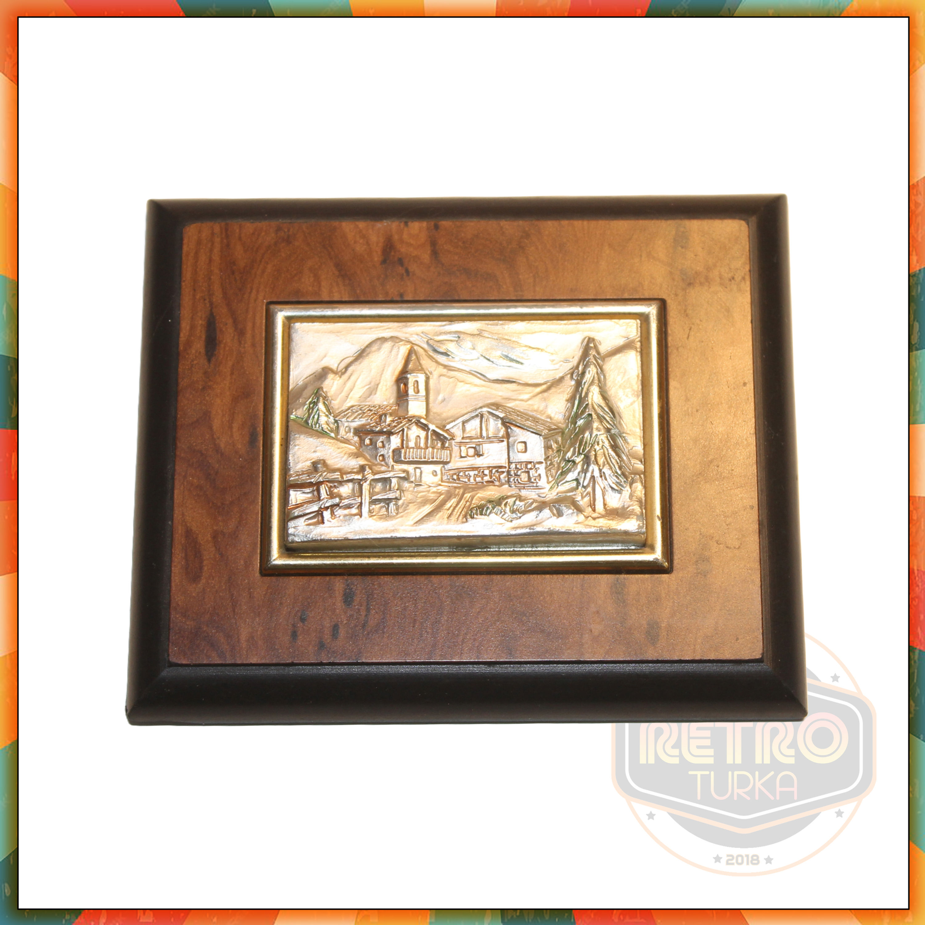 Kabartmalı Mini Manzara Tablo Duvar Objesi