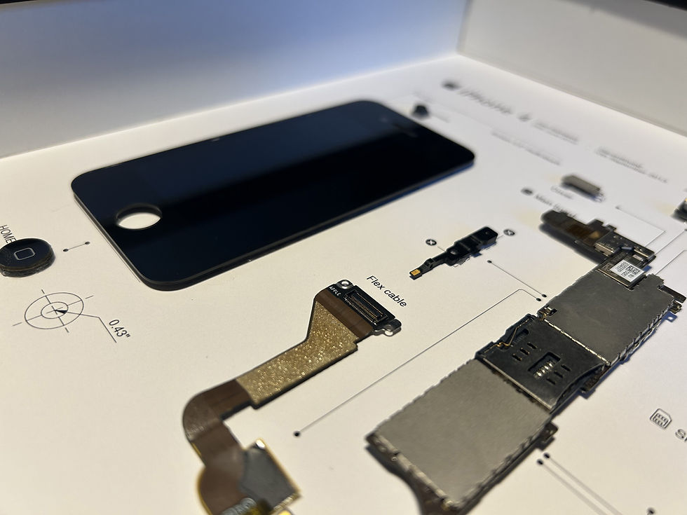 Küçük resim: Parça iPhone 4 Duvar Sanatı – 30x40cm Çerçeveli Teardown Duvar Dekoru