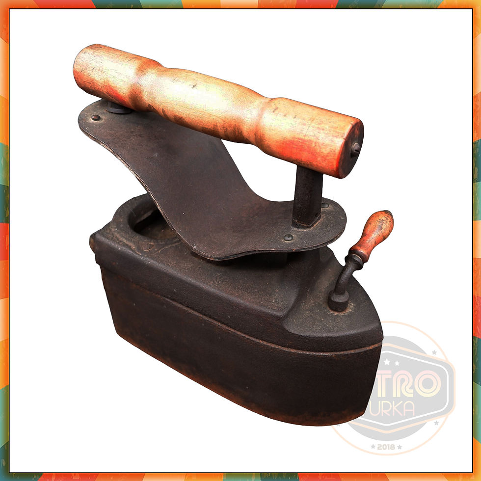 Dev Boy Dönem Ürünü Tamamen Döküm Kömürlü Ütü