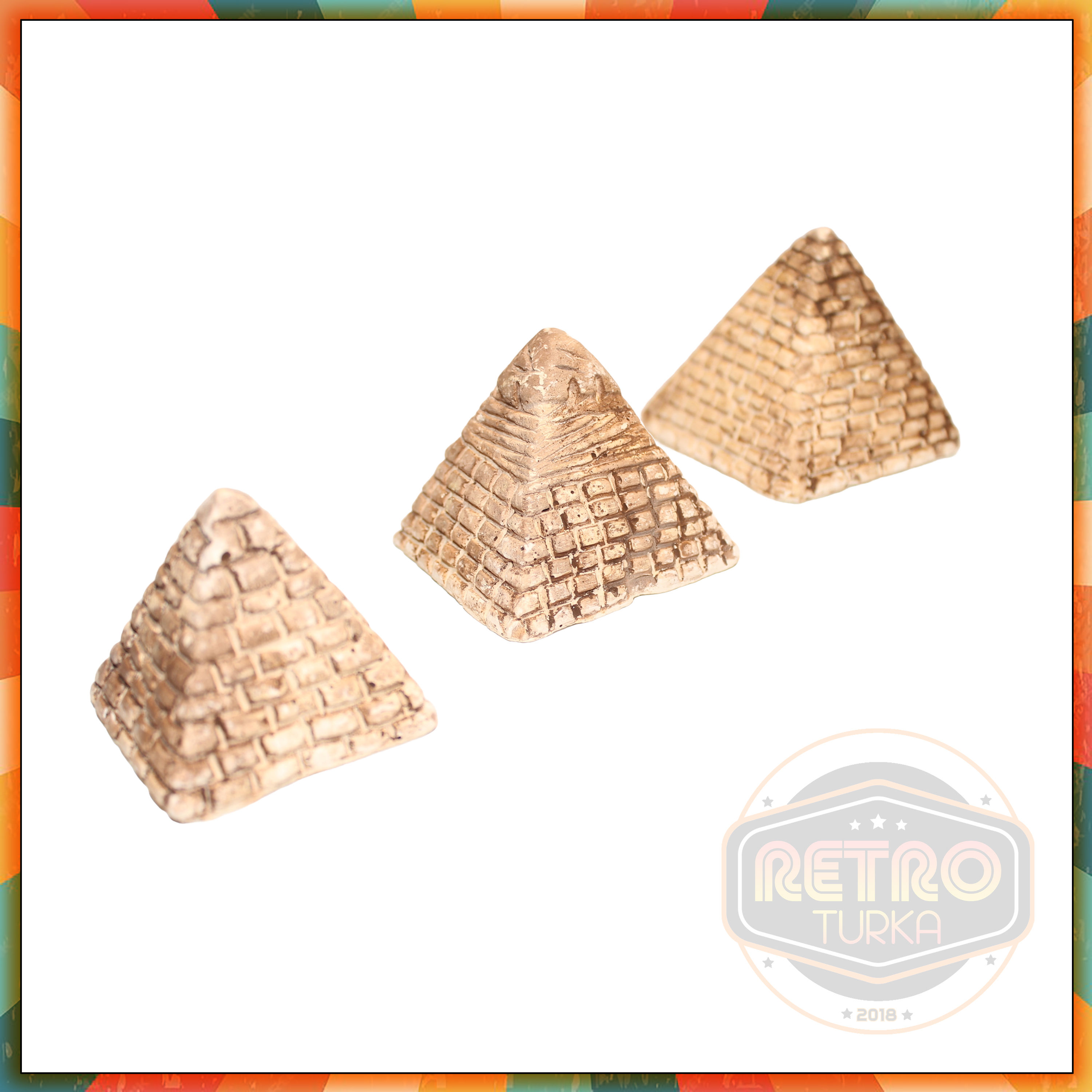 Keops, Kefren ve Mikerinos Piramidleri Biblo Seti