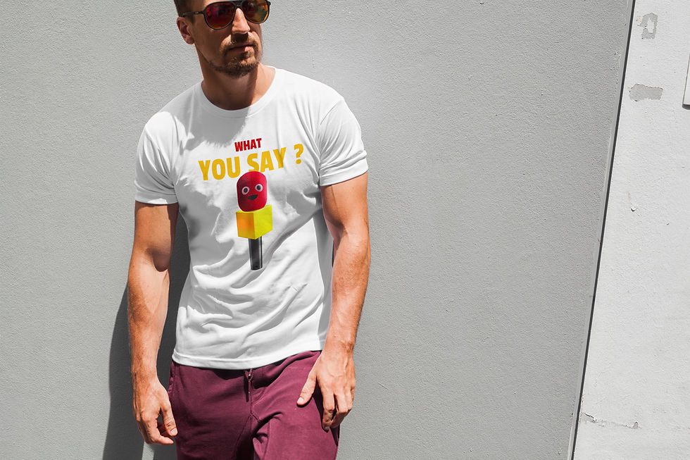 Küçük resim: Mikrofon Tişört – %100 Pamuk Unisex Retro Tasarım Tshirt