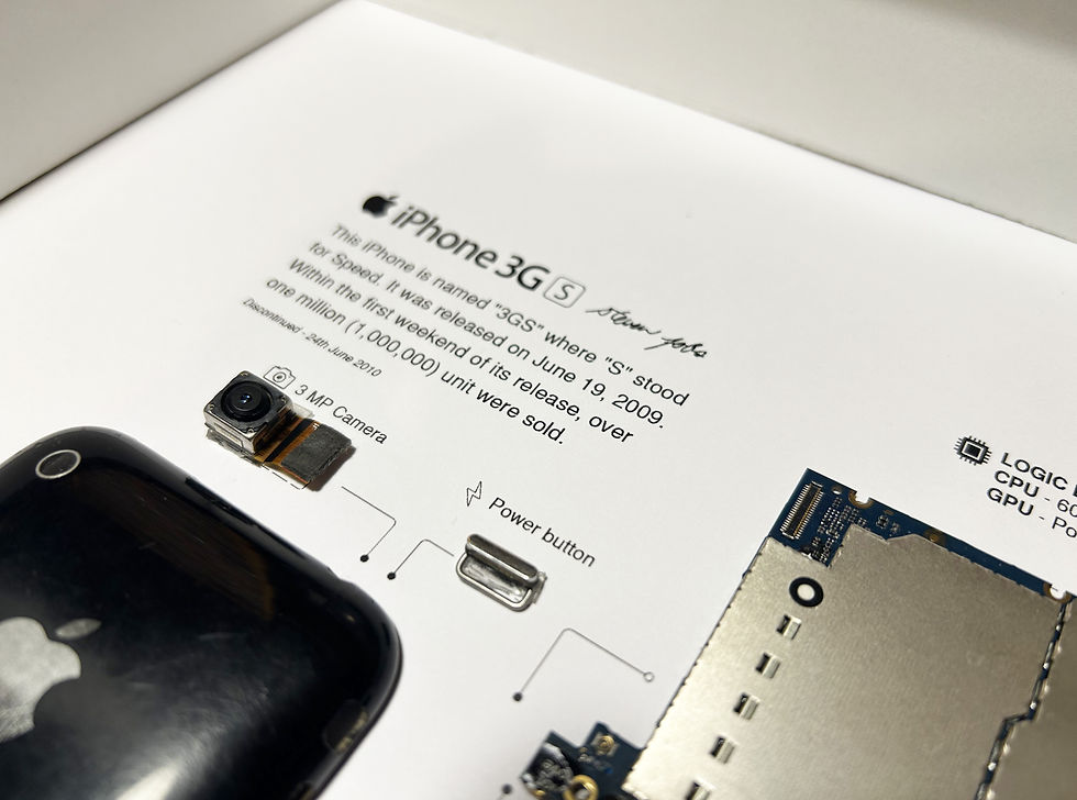 Küçük resim: Parça iPhone 3GS Duvar Sanatı – 30x40cm Çerçeveli Teardown Duvar Dekoru