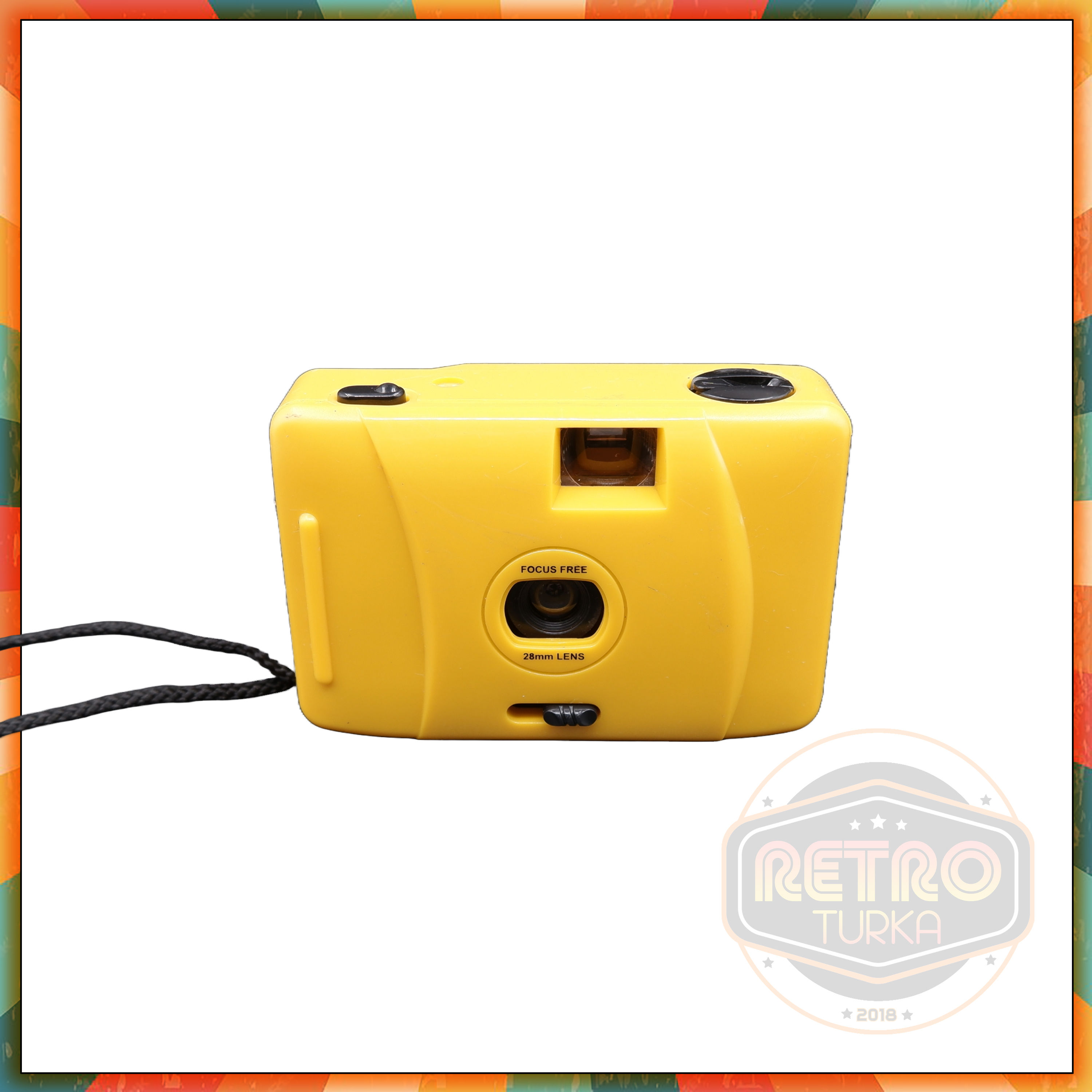 Focus Free Sarı Renk 35mm Fotoğraf Makinesi