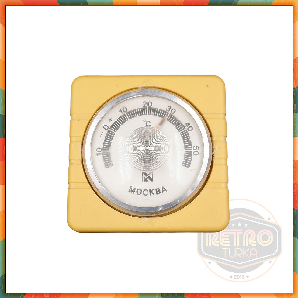1970'ler Mockba Vintage Duvar Termometresi