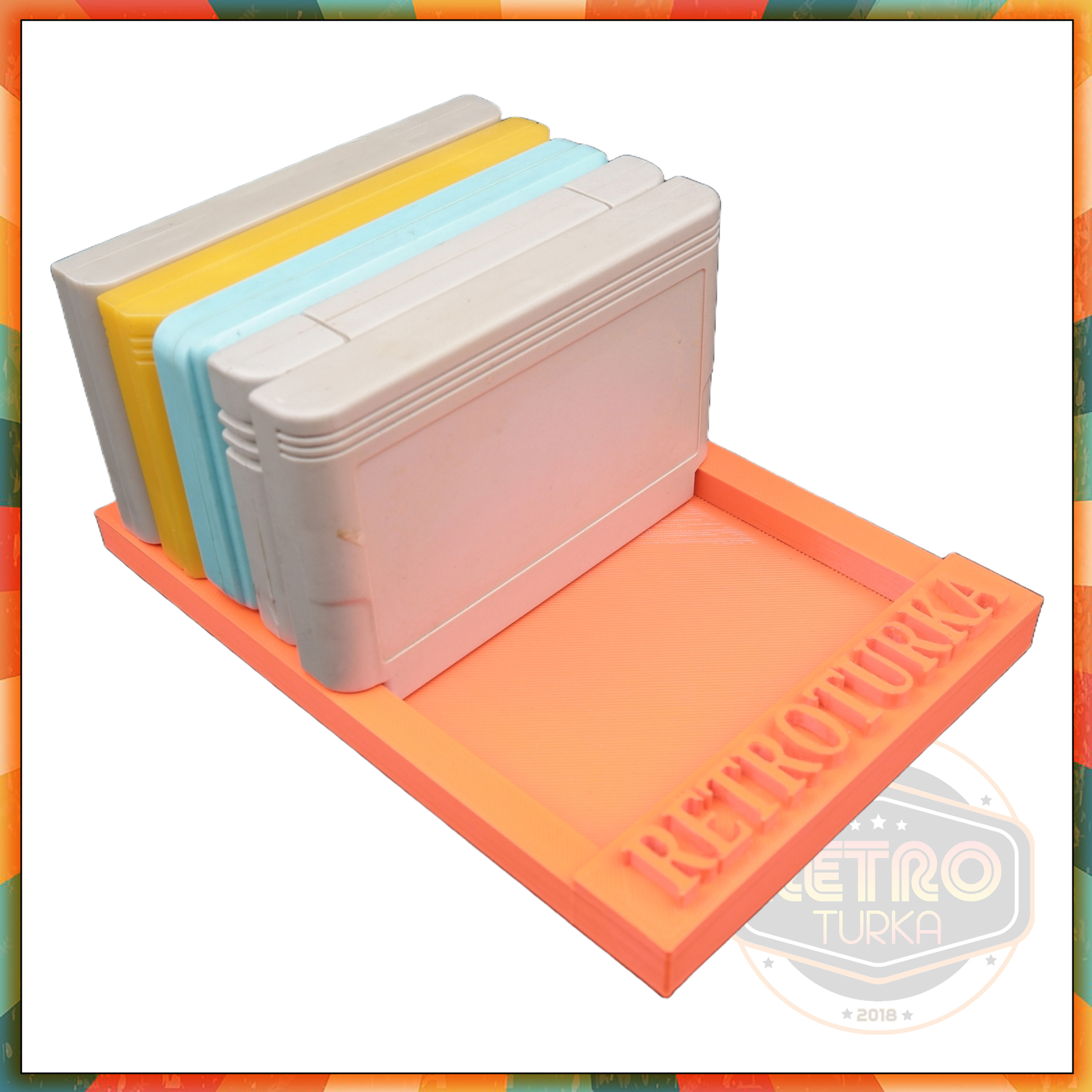 RetroTurka 8 Bit Atari Kasedi Standı. Özel Yapım.