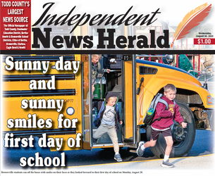 Sunny day and sunny smiles for first day of school