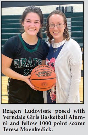 Ludovissie earns 1000th point