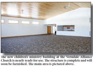 Construction is nearly complete for new children’s ministry building