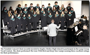Verndale Choir Earns Excellent Ratings
