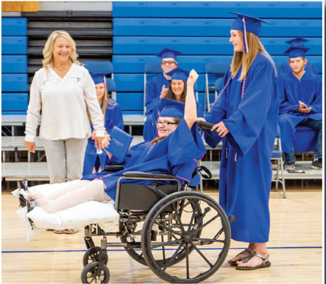 Ellis surprised with graduation ceremony