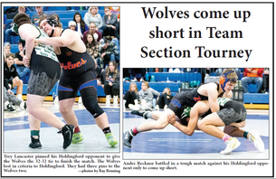 Wolves come up short in Team Section Tourney