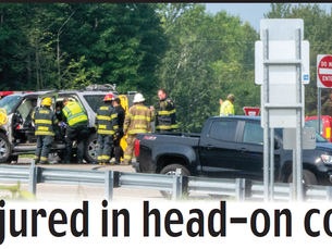 Five injured in head-on collision