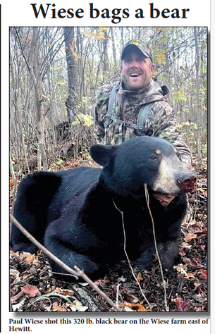 Wiese bags a bear