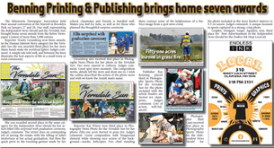 Benning Printing & Publishing brings home seven awards
