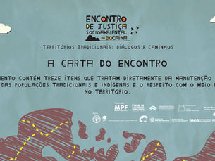 Carta do "I Encontro de Justiça Socioambiental da Bocaina"