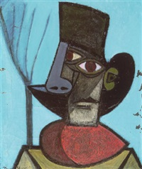 Portrait de Pablo Picasso au chapeau noir, 1939. Dora Maar