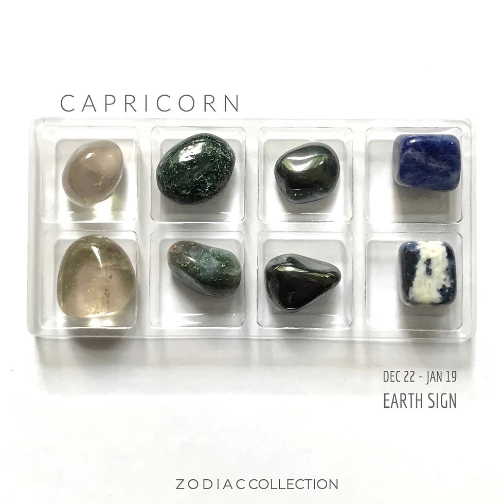 Capricorn Zodiac - Crystal Set (8)