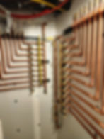 Radiant heating copper manifold in Littleton, Colorado