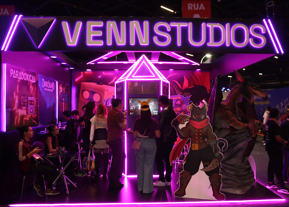 Venn Studios surpreende com experiências inéditas e interativas na gamescom latam