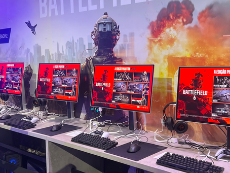 Battlefield 6 impressiona na BGS 2025: jogabilidade, destruição e brindes no stand da Samsung!