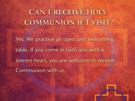 Can I Holy Communion if I visit?