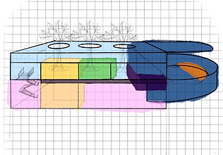 Sketched Diagram of areas