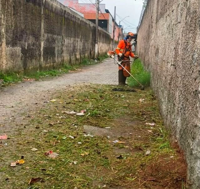 As equipes da Secretaria de Administrações Regionais (SAR) de Guarulhos realizaram roçagem, capina, limpeza, remoção de descarte irregular e desassoreamento em diversos endereços da cidade nesta segunda-feira (5).
