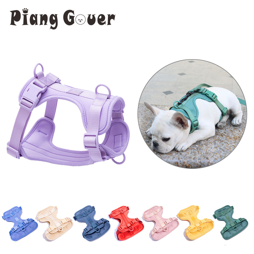 Breathable Lightweight Dog Harness Adjustable Pet Chest Strap Outdoor Walk Train
