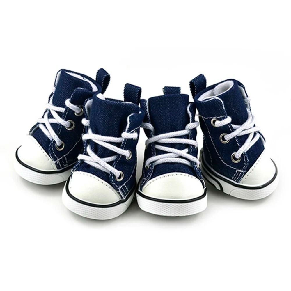 Creative 4PCS/Set Pet Shoes with Adjustable Drawstring Waterproof Puppy Pet Dogs