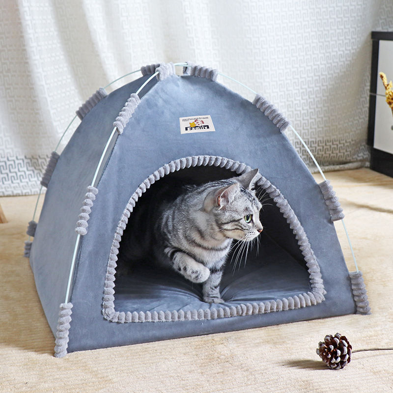 Foldable Cat House Pet Tent Four Seasons Universal Cat and Dog Pet Nest Summer C