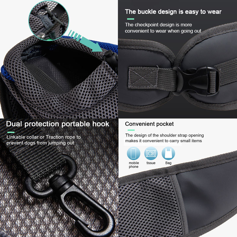 Thumbnail: Pet Cat Dog Carrier Backpack Travel Tote Shoulder Bags Mesh Sling Carry Pack Pet
